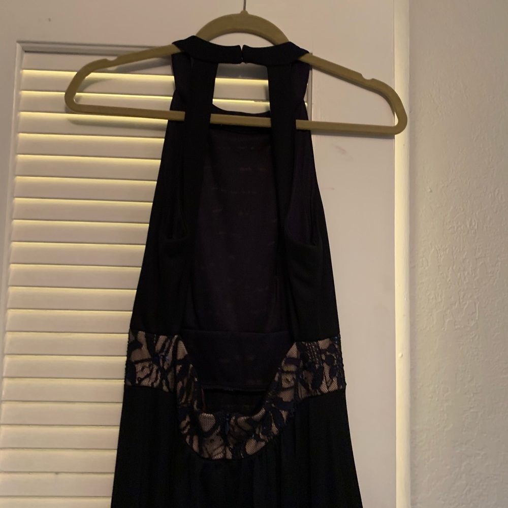 Long blue night gown